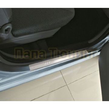 Накладки на дверные пороги 2 штуки Omsa_Line для Peugeot 107 2005-2014 Накладки на дверные пороги 2 штуки Omsa_Line для Peugeot 107 2005-2014