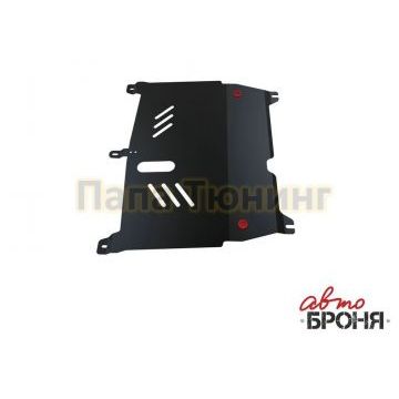 Защита картера и КПП Автоброня сталь 2 мм для Peugeot 107 2005-2014 Защита картера и КПП Автоброня сталь 2 мм для Peugeot 107 2005-2014