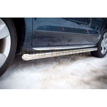 Пороги труба d57 вариант 1 РусСталь для Peugeot 3008 2009-2014 Пороги труба d57 вариант 1 РусСталь для Peugeot 3008 2009-2014