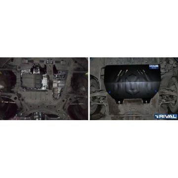 Защита картера и КПП Rival сталь 2 мм для Peugeot 307 2001-2008