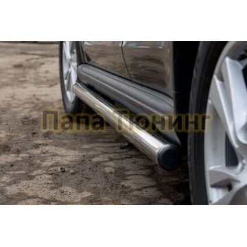 Пороги труба d57 вариант 2 РусСталь для Citroen C-Crosser 2007-2013