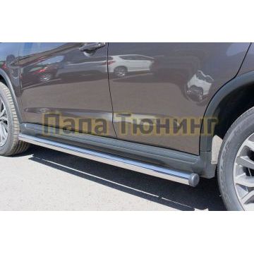 Пороги труба d57 вариант 2 РусСталь для Peugeot 4008 2013-2017