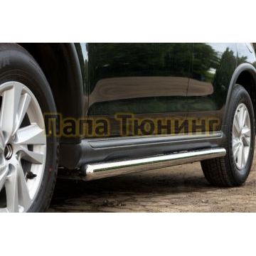 Пороги труба d76 вариант 3 РусСталь для Citroen C-Crosser 2007-2013
