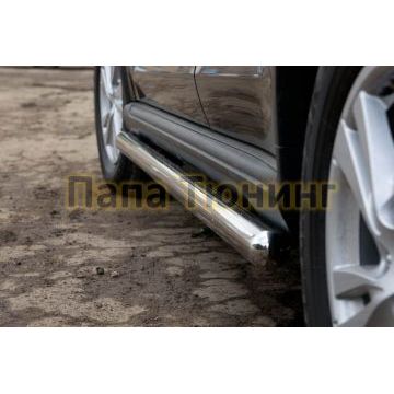 Пороги труба d57 вариант 3 РусСталь для Peugeot 4008 2013-2017