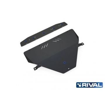 Защита картера и КПП Rival для 1,6-3,0/2,0D/2,2D cталь 2 мм для Peugeot 406 1996-2004