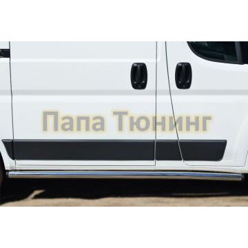 Пороги труба d57 вариант 2 РусСталь для Peugeot Boxer 2006-