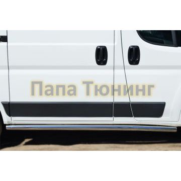 Пороги труба d57 вариант 3 РусСталь для Peugeot Boxer 2006-