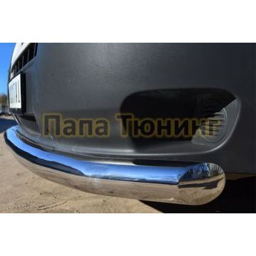 Защита переднего бампера d76 РусСталь для Peugeot Boxer 2006-