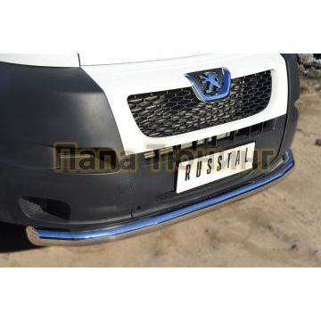 Защита переднего бампера d76 РусСталь для Peugeot Boxer 2006-