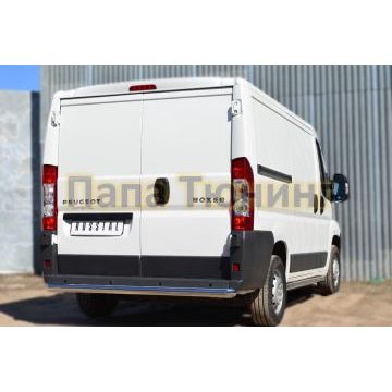 Защита заднего бампера d76 РусСталь для Peugeot Boxer 2006-
