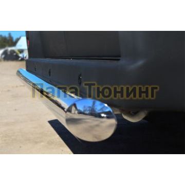 Защита заднего бампера d76 РусСталь для Peugeot Boxer 2006-