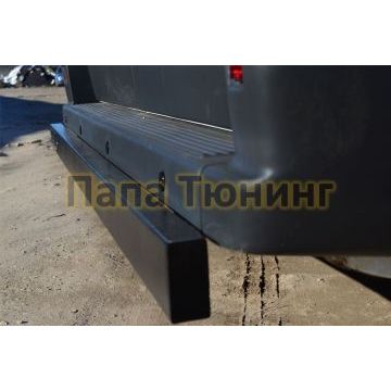 Защита заднего бампера d80xd40 мм РусСталь для Peugeot Boxer 2006-