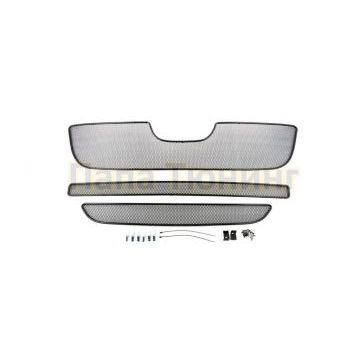 Защита радиатора Arbori черная сота 10 мм 3 штуки для Peugeot Boxer 2006-2014