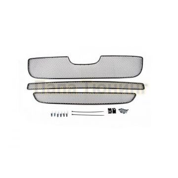 Защита радиатора Arbori черная сота 15 мм 3 штуки для Peugeot Boxer 2006-2014