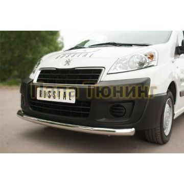 Защита переднего бампера d57 РусСталь для Peugeot Expert 2007-2012