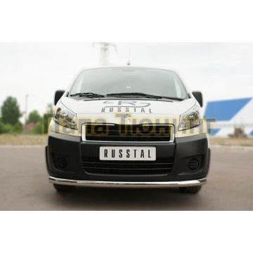 Защита переднего бампера d57 РусСталь для Peugeot Expert 2007-2012