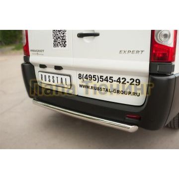Защита заднего бампера d57 РусСталь для Peugeot Expert 2007-2012