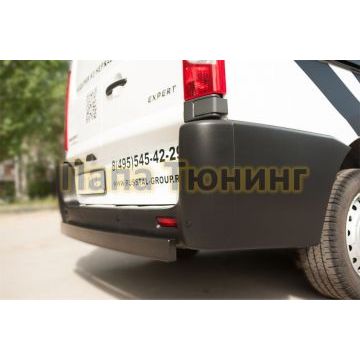 Защита заднего бампера d80хd40 мм РусСталь для Peugeot Expert 2007-2012