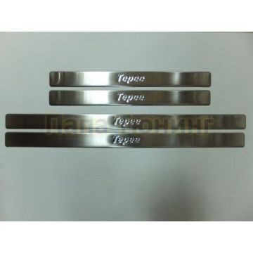 Накладки на дверные пороги 4 штуки Omsa_Line для Peugeot Partner Tepee 2008-2018 Накладки на дверные пороги 4 штуки Omsa_Line для Peugeot Partner Tepee 2008-2018