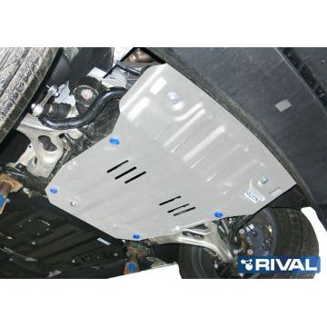 Защита картера Rival алюминий 4 мм для Volkswagen Touareg, V - 3.0d; 3.0d (204л.с.); 3.6; 2014-