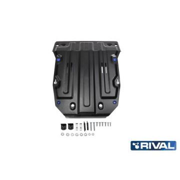 Защита картера Rival сталь 2 мм для Volkswagen Touareg, V - 3.0d (204л.с.); 3.0d; 3.6 2010-2018