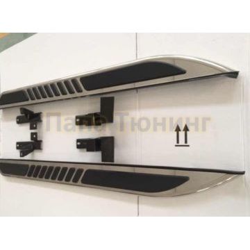 Пороги алюминиевые OEM Tuning для Porsche Macan 2013-2018