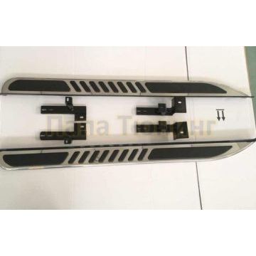 Пороги алюминиевые OEM Tuning для Porsche Macan 2013-2018