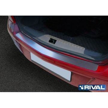 Накладка на задний бампер Rival с надписью для Ravon R4 2016-