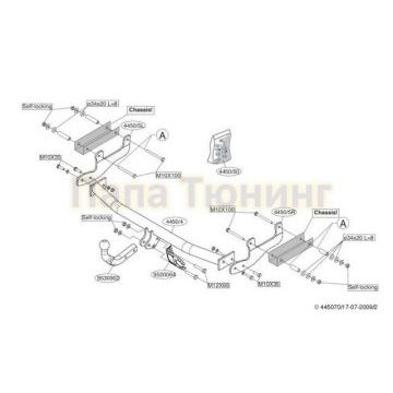 Фаркоп Brink шар A на хетчбек для Renault Clio 2005-2012