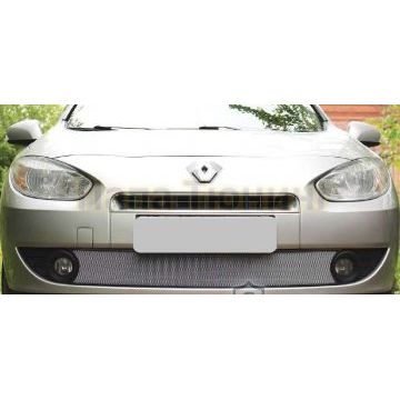 Защита радиатора хром верхняя РусСталь для Renault Fluence 2009-2013