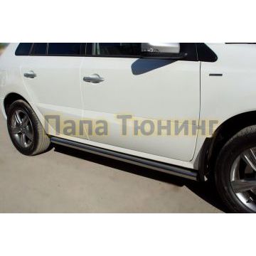 Пороги труба d57 вариант 2 РусСталь для Renault Koleos 2011-2016