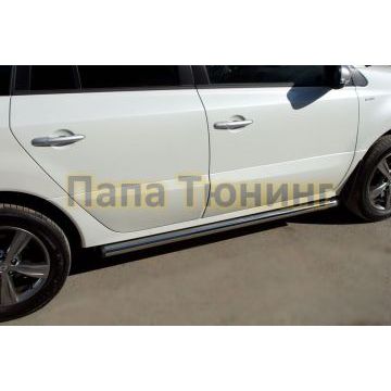 Пороги труба d57 вариант 2 РусСталь для Renault Koleos 2011-2016