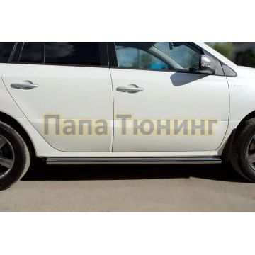 Пороги труба d57 вариант 3 РусСталь для Renault Koleos 2011-2016