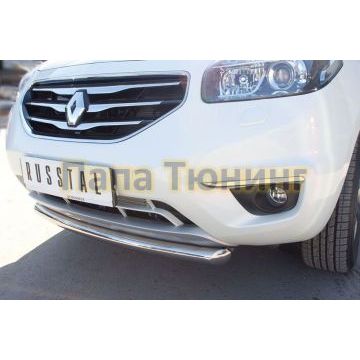 Защита переднего бампера d57 РусСталь для Renault Koleos 2011-2016