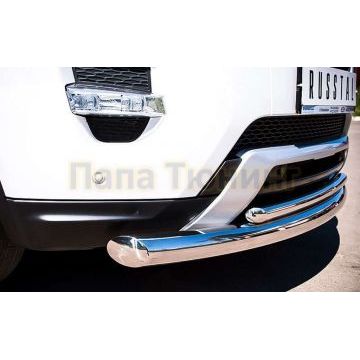 Защита передняя двойная d57-d42 РусСталь для Renault Koleos 2011-2016