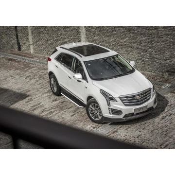 Пороги алюминиевые Rival Premium для Cadillac XT5 2016-