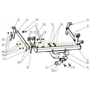 Фаркоп Bosal для Renault Master 2010- Фаркоп Bosal для Renault Master 2010-