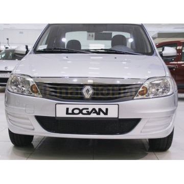 Защита радиатора Arbori черная сота 15 мм для Renault Logan 2010-2015