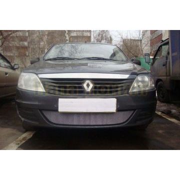 Защита радиатора хром РусСталь для Renault Logan 2010-2015 Защита радиатора хром РусСталь для Renault Logan 2010-2015