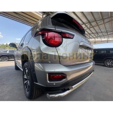 Защита заднего бампера двойная Папа Тюнинг d60/42 для Haval H7 2025-