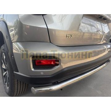 Защита заднего бампера  Папа Тюнинг d60 для Haval H7 2025-