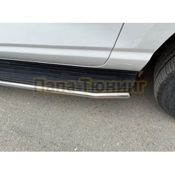 Защита штатного порога труба Папа Тюнинг d42 для Haval H5 2024-