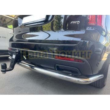Защита заднего бампера угловая большая Папа Тюнинг d60 для Haval H5 2024-