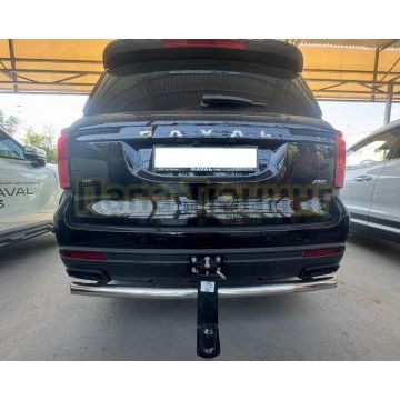 Защита заднего бампера Папа Тюнинг d60 для Haval H5 2024-