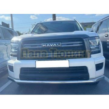 Защита переднего бампера  Папа Тюнинг d60 для Haval H5 2024-