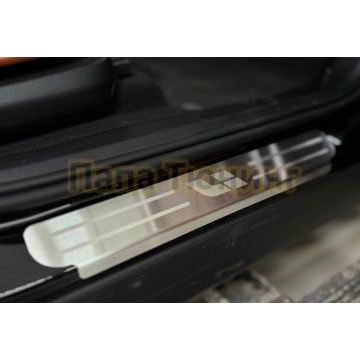 Накладки на пороги (лист шлифованный надпись Li) 4шт ТСС для Lixiang L9 2025-