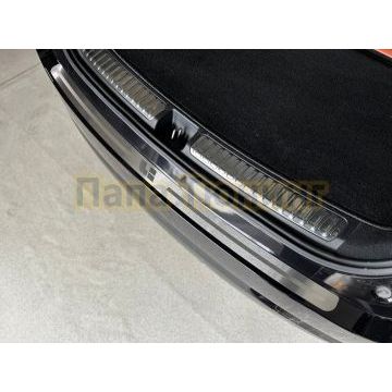 Накладка на задний бампер узкая (лист шлифованный надпись Li) ТСС для Lixiang L9 2025-