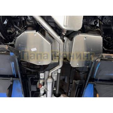 Защита бака (алюминий) 4мм (комплект 2 шт) ТСС для Haval H7 2024-