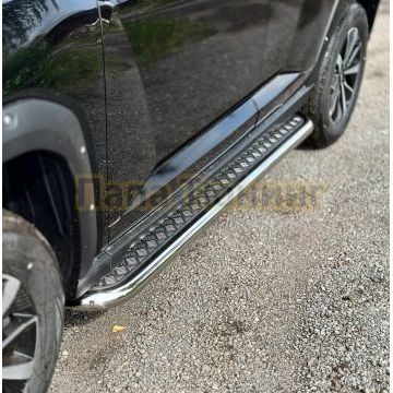 Пороги с площадкой 60,3 мм ТСС для Haval H7 2024-