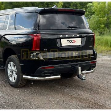 Защита задняя (уголки) 76,1 мм ТСС для Haval H5 2024-